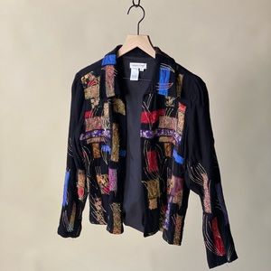 Embroidered Coldwater Creek blazer jacket
